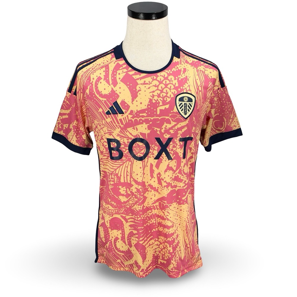 Adidas Leeds United 2023-24 Third Jersey Pink Orange Peacock HY3383 Mens Medium